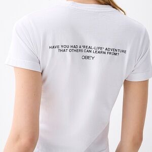 🩰 Obey Ballerina Real Life Adventure Tee 100% Cotton